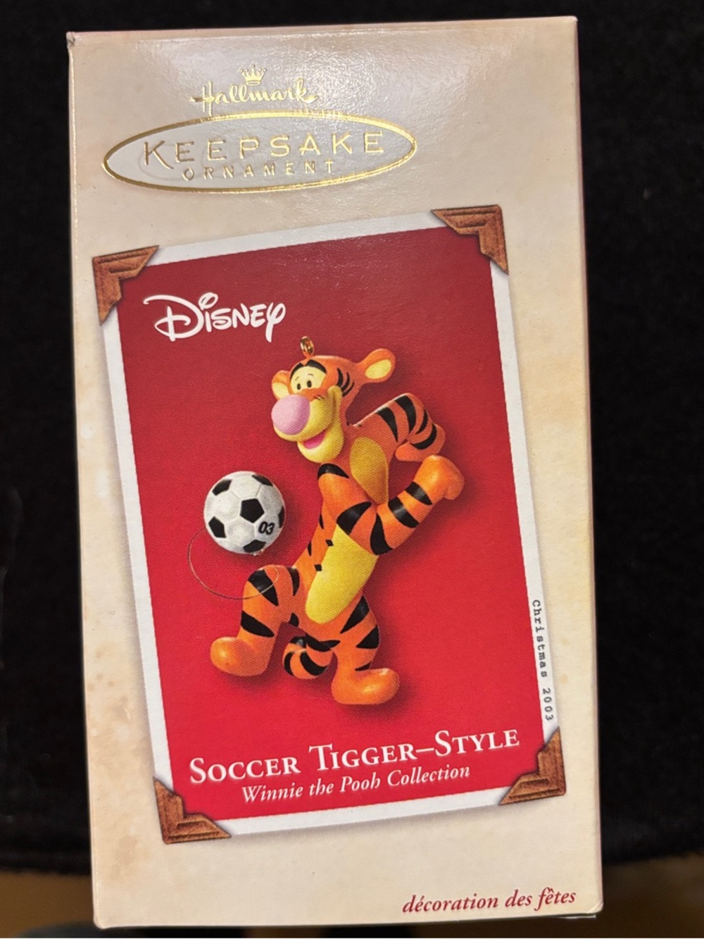 Hallmark Disney Tigger Soccer Ornament - Orange, Black & Yellow